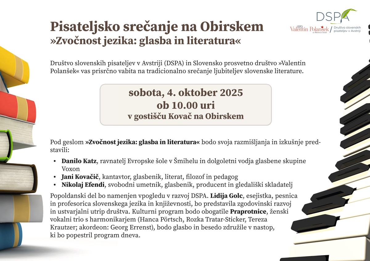 Pisateljsko srečanje na Obirskem